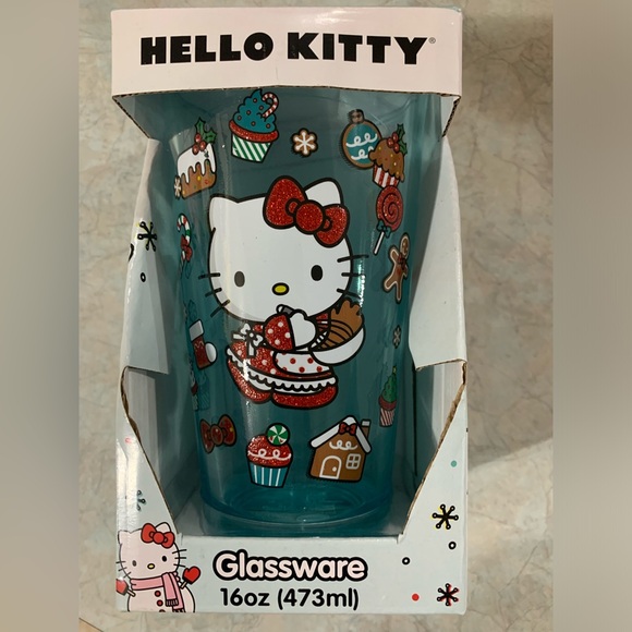 Hello Kitty Christmas glitter glass - Picture 1 of 4